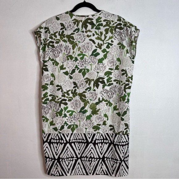 Virginia Johnson Shift Dress Size XS Mixed Art Print Artist Oversized - Picture 2 of 9